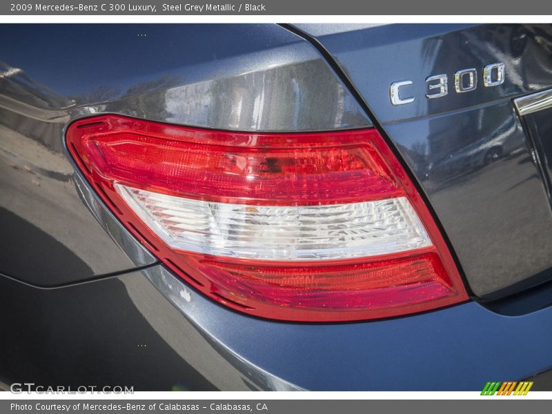 Steel Grey Metallic / Black 2009 Mercedes-Benz C 300 Luxury