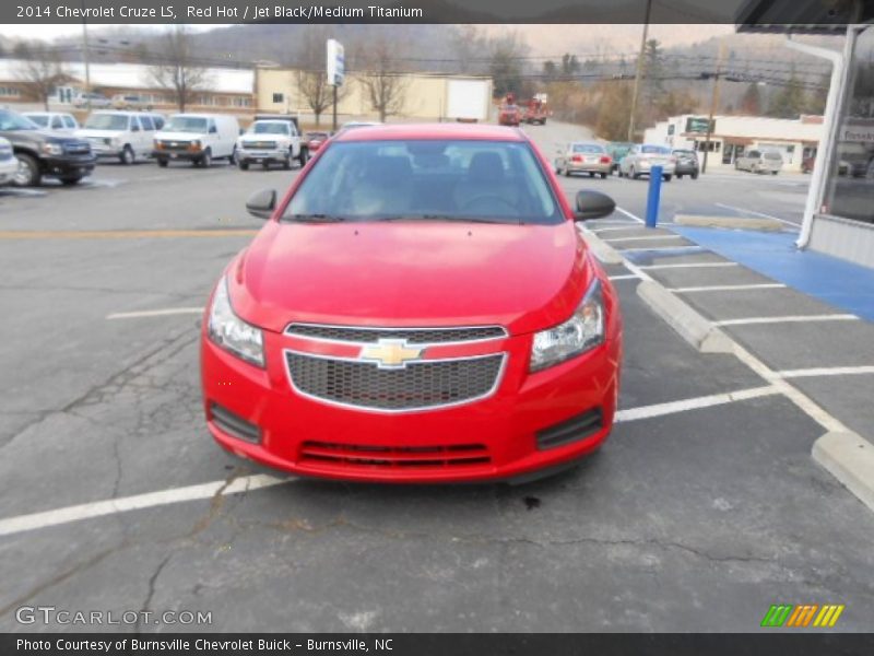 Red Hot / Jet Black/Medium Titanium 2014 Chevrolet Cruze LS