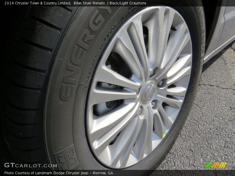Billet Silver Metallic / Black/Light Graystone 2014 Chrysler Town & Country Limited