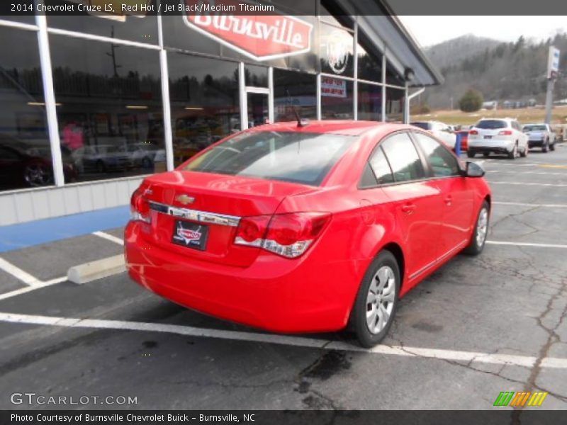 Red Hot / Jet Black/Medium Titanium 2014 Chevrolet Cruze LS