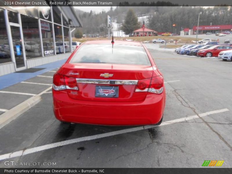 Red Hot / Jet Black/Medium Titanium 2014 Chevrolet Cruze LS