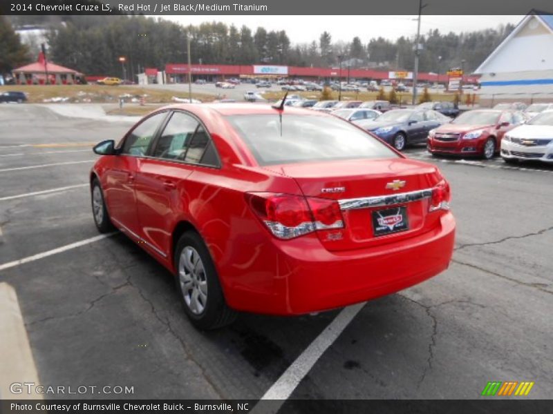 Red Hot / Jet Black/Medium Titanium 2014 Chevrolet Cruze LS