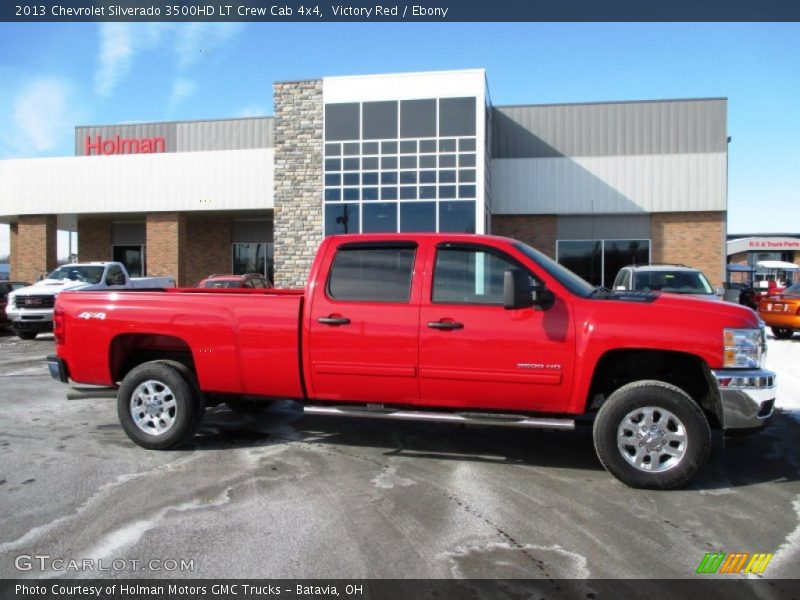 Victory Red / Ebony 2013 Chevrolet Silverado 3500HD LT Crew Cab 4x4