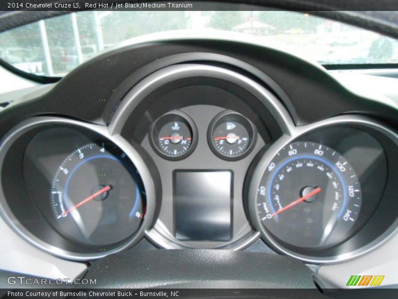 Red Hot / Jet Black/Medium Titanium 2014 Chevrolet Cruze LS