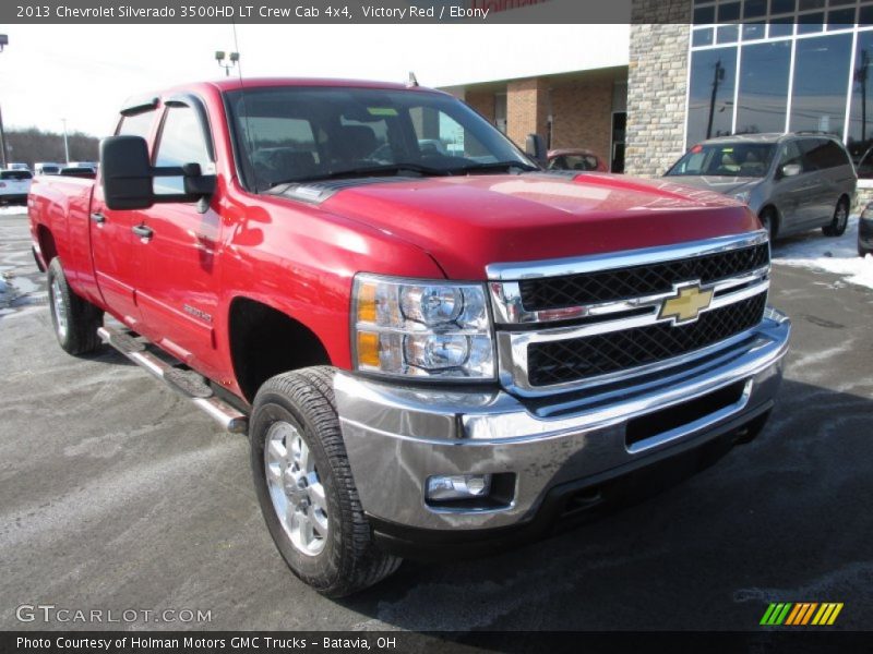 Victory Red / Ebony 2013 Chevrolet Silverado 3500HD LT Crew Cab 4x4