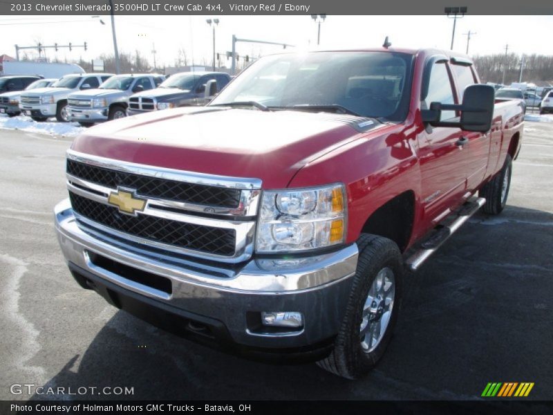 Victory Red / Ebony 2013 Chevrolet Silverado 3500HD LT Crew Cab 4x4