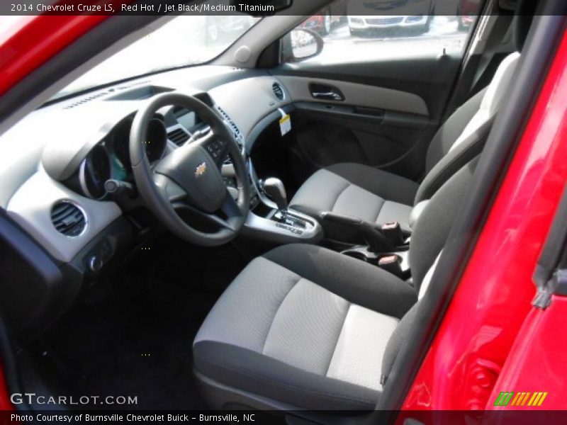 Red Hot / Jet Black/Medium Titanium 2014 Chevrolet Cruze LS