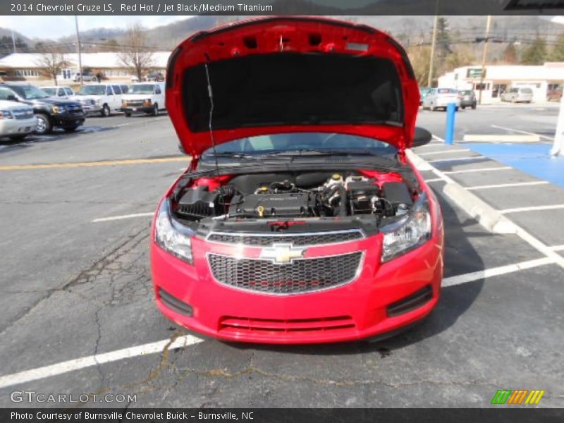 Red Hot / Jet Black/Medium Titanium 2014 Chevrolet Cruze LS