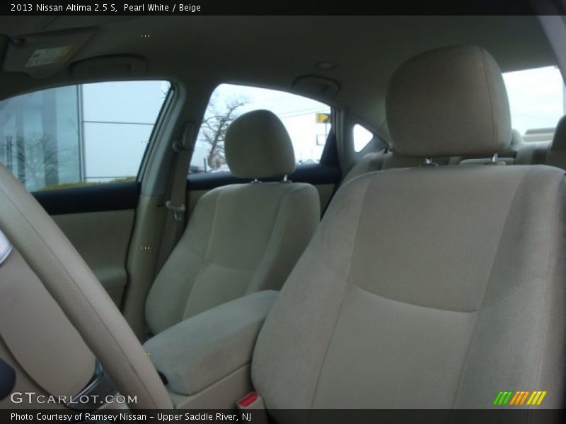 Pearl White / Beige 2013 Nissan Altima 2.5 S