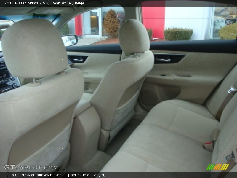 Pearl White / Beige 2013 Nissan Altima 2.5 S