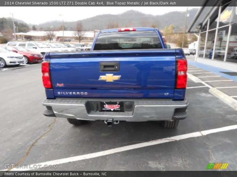 Blue Topaz Metallic / Jet Black/Dark Ash 2014 Chevrolet Silverado 1500 LTZ Z71 Double Cab 4x4