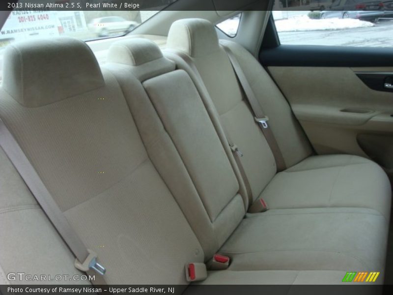 Pearl White / Beige 2013 Nissan Altima 2.5 S