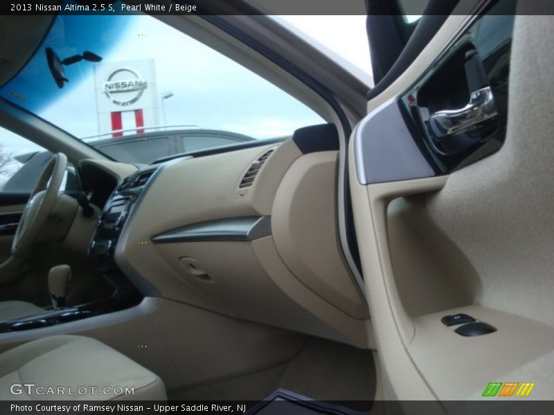 Pearl White / Beige 2013 Nissan Altima 2.5 S