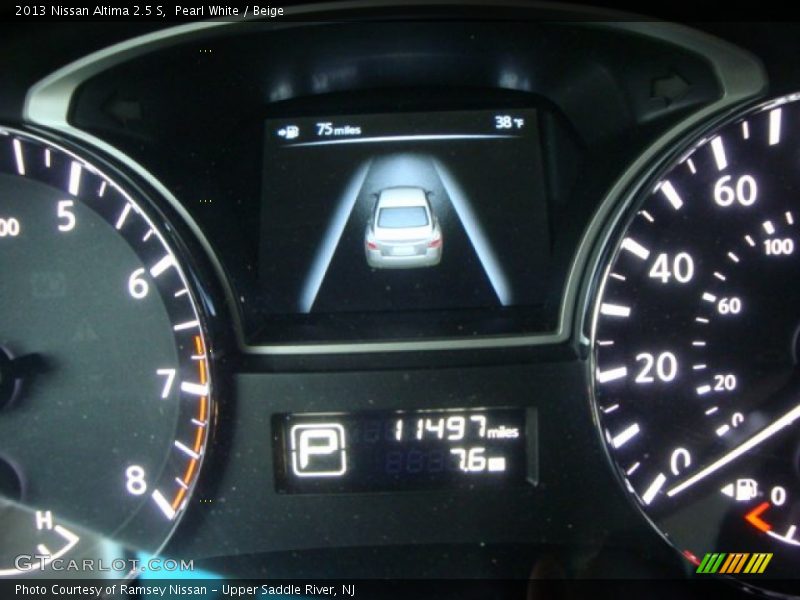 Pearl White / Beige 2013 Nissan Altima 2.5 S