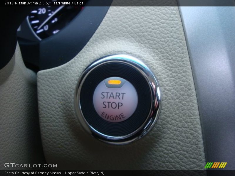 Pearl White / Beige 2013 Nissan Altima 2.5 S