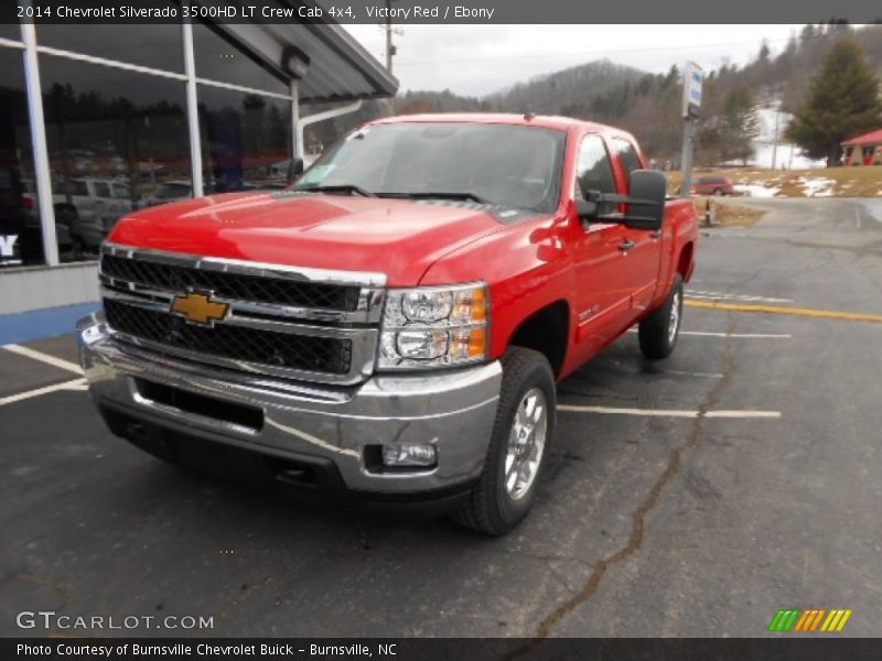 Victory Red / Ebony 2014 Chevrolet Silverado 3500HD LT Crew Cab 4x4