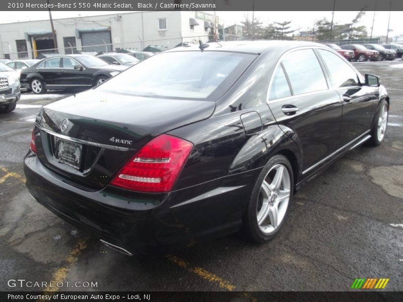 Black / Cashmere/Savanna 2010 Mercedes-Benz S 550 4Matic Sedan