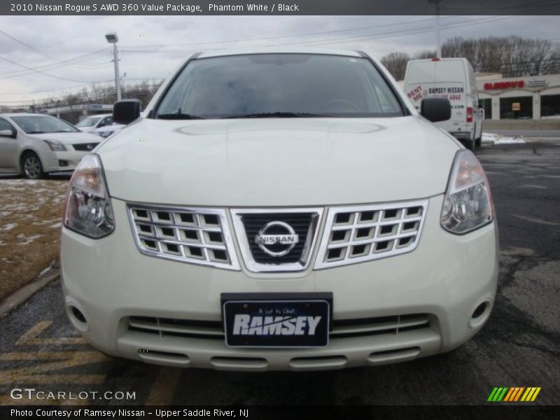 Phantom White / Black 2010 Nissan Rogue S AWD 360 Value Package