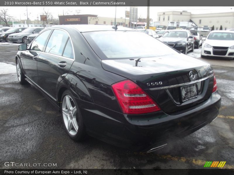 Black / Cashmere/Savanna 2010 Mercedes-Benz S 550 4Matic Sedan