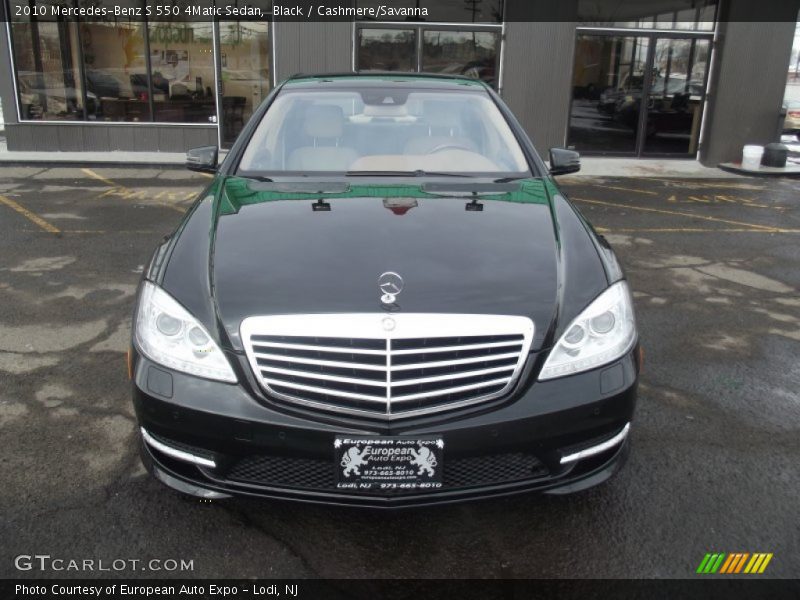 Black / Cashmere/Savanna 2010 Mercedes-Benz S 550 4Matic Sedan