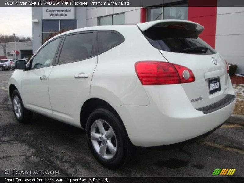 Phantom White / Black 2010 Nissan Rogue S AWD 360 Value Package