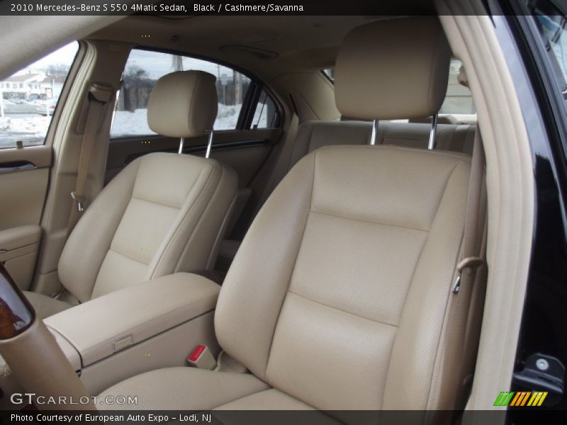 Front Seat of 2010 S 550 4Matic Sedan