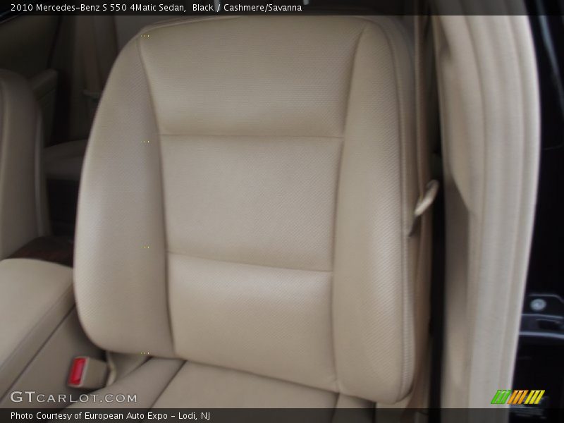 Black / Cashmere/Savanna 2010 Mercedes-Benz S 550 4Matic Sedan