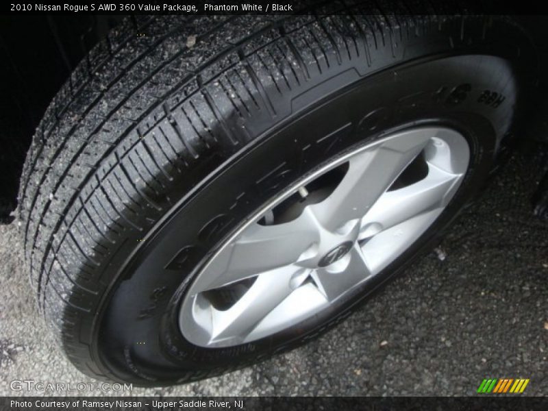 Phantom White / Black 2010 Nissan Rogue S AWD 360 Value Package