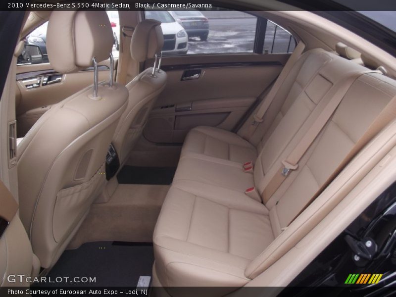Black / Cashmere/Savanna 2010 Mercedes-Benz S 550 4Matic Sedan