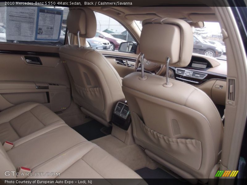 Black / Cashmere/Savanna 2010 Mercedes-Benz S 550 4Matic Sedan
