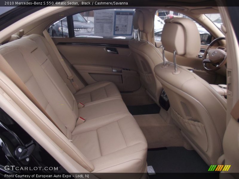 Black / Cashmere/Savanna 2010 Mercedes-Benz S 550 4Matic Sedan