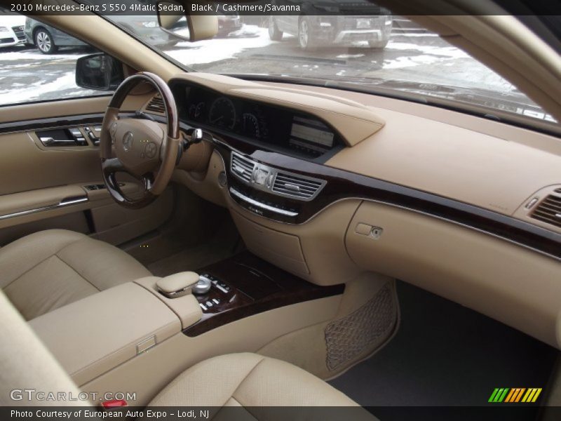 Black / Cashmere/Savanna 2010 Mercedes-Benz S 550 4Matic Sedan