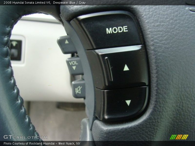 Deepwater Blue / Gray 2008 Hyundai Sonata Limited V6