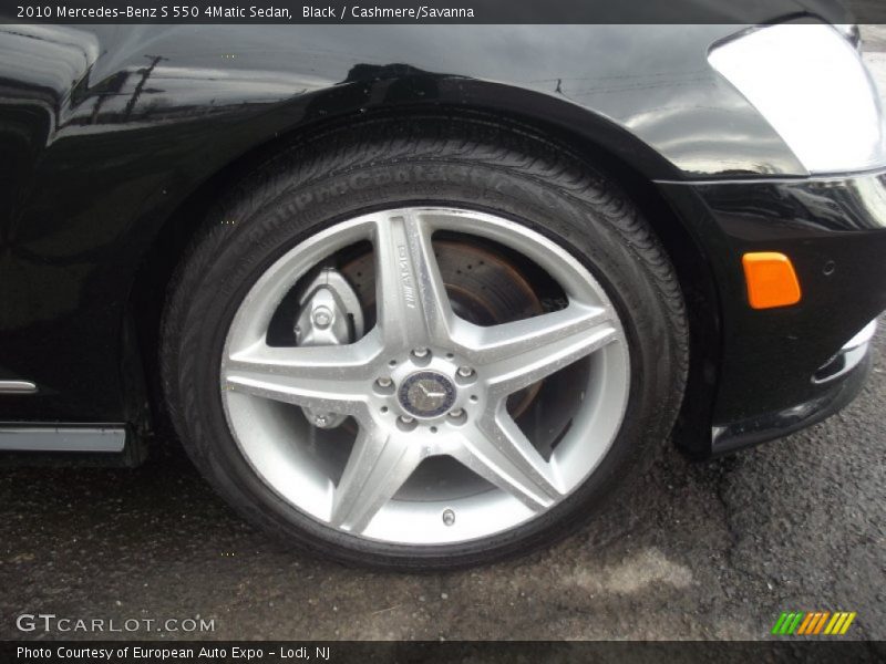 Black / Cashmere/Savanna 2010 Mercedes-Benz S 550 4Matic Sedan