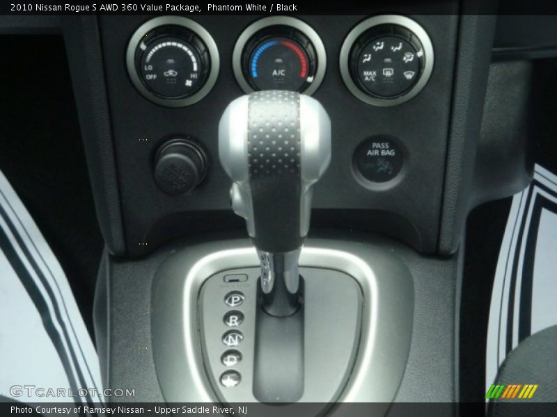 Phantom White / Black 2010 Nissan Rogue S AWD 360 Value Package