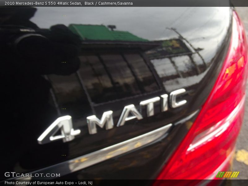Black / Cashmere/Savanna 2010 Mercedes-Benz S 550 4Matic Sedan