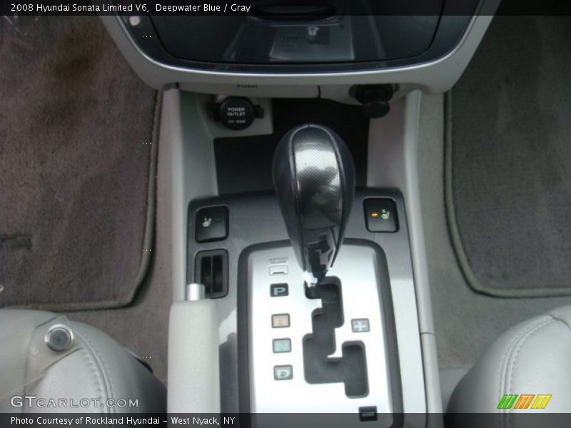 Deepwater Blue / Gray 2008 Hyundai Sonata Limited V6