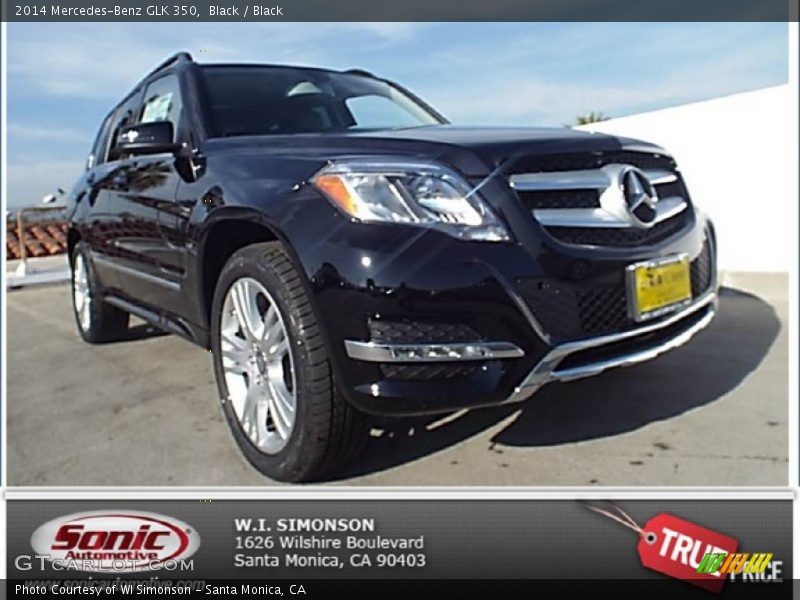 Black / Black 2014 Mercedes-Benz GLK 350