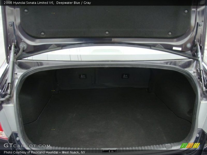 Deepwater Blue / Gray 2008 Hyundai Sonata Limited V6