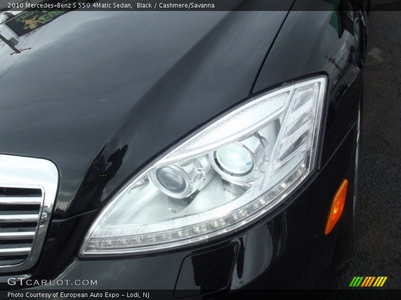 Black / Cashmere/Savanna 2010 Mercedes-Benz S 550 4Matic Sedan