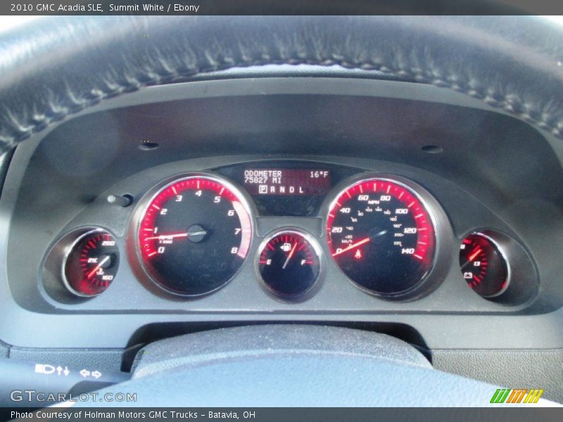 Summit White / Ebony 2010 GMC Acadia SLE