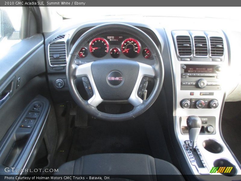 Summit White / Ebony 2010 GMC Acadia SLE