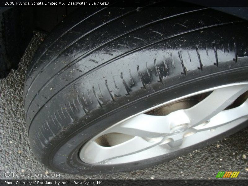 Deepwater Blue / Gray 2008 Hyundai Sonata Limited V6