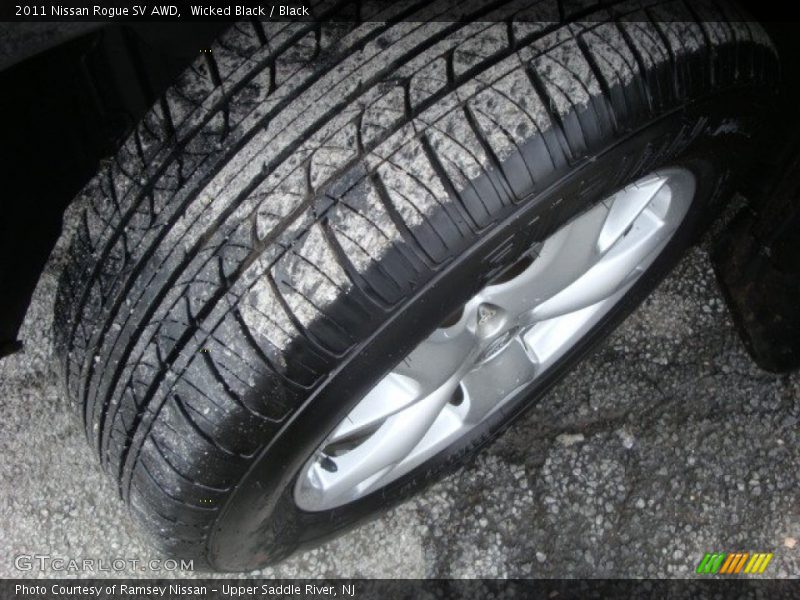 Wicked Black / Black 2011 Nissan Rogue SV AWD