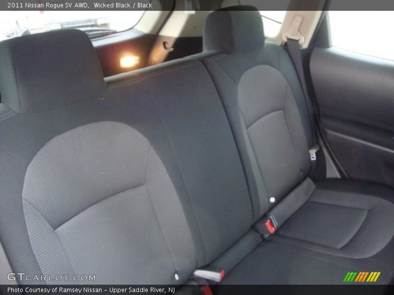 Wicked Black / Black 2011 Nissan Rogue SV AWD