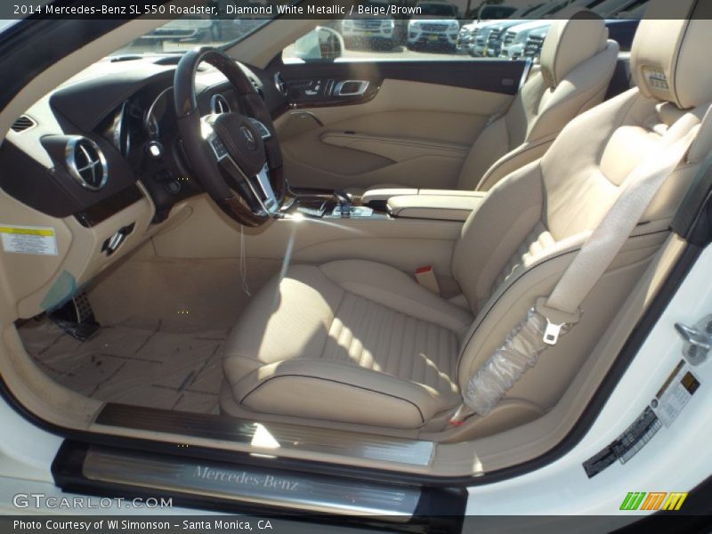 Front Seat of 2014 SL 550 Roadster