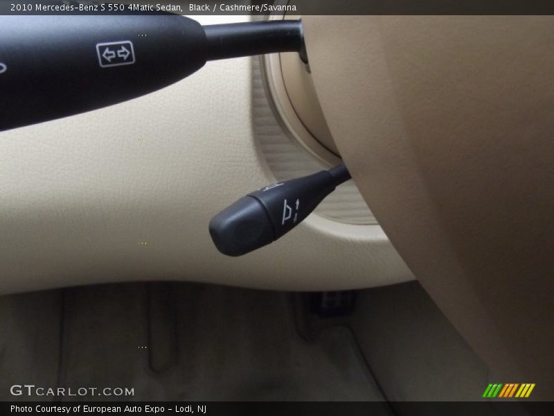 Black / Cashmere/Savanna 2010 Mercedes-Benz S 550 4Matic Sedan