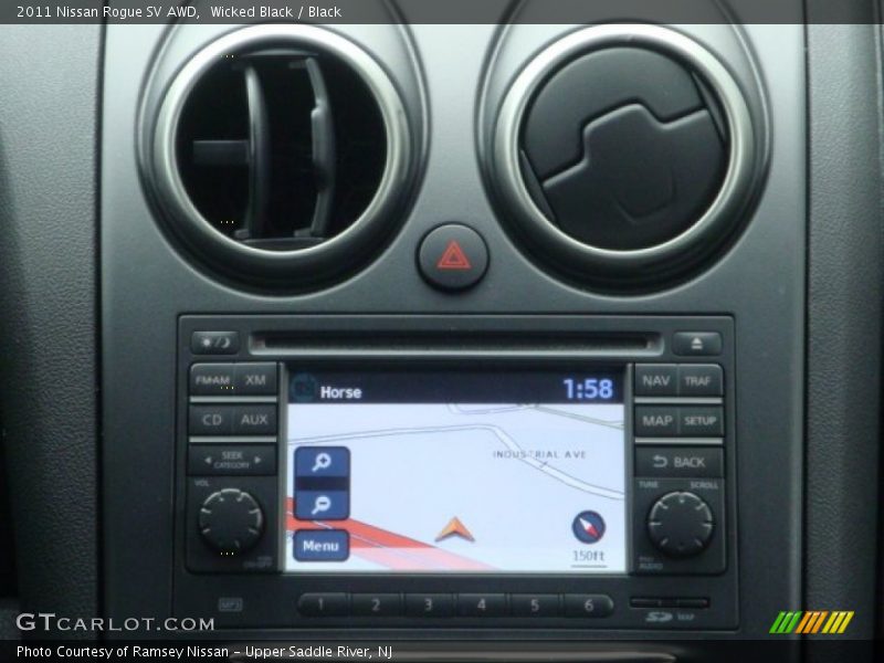 Wicked Black / Black 2011 Nissan Rogue SV AWD