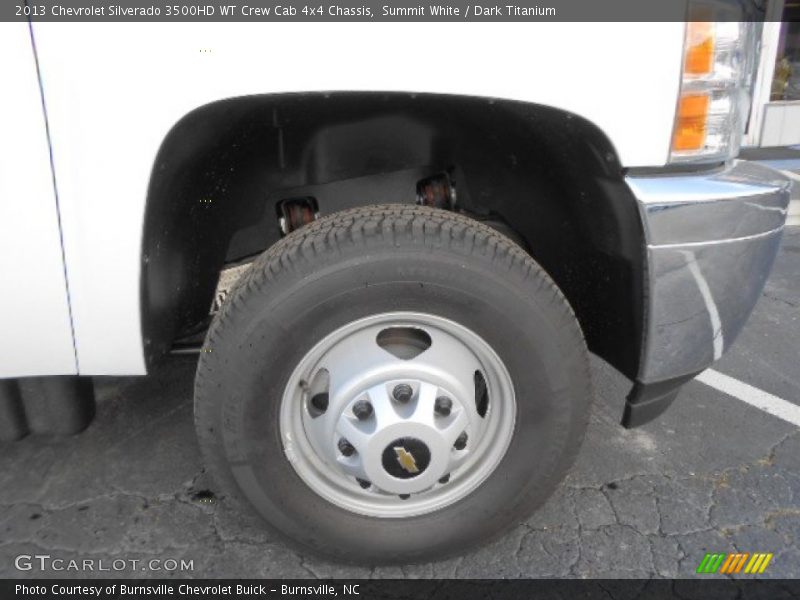 Summit White / Dark Titanium 2013 Chevrolet Silverado 3500HD WT Crew Cab 4x4 Chassis