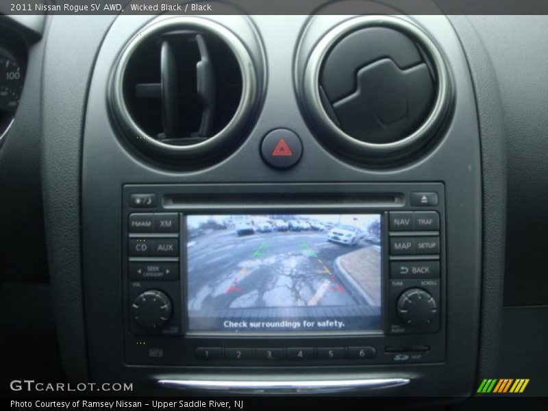 Wicked Black / Black 2011 Nissan Rogue SV AWD